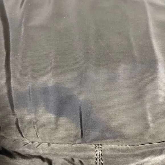 Treesje Olive green nylon with brown trim  slouch shoulder bag gold tone accents - Picture 8 of 10